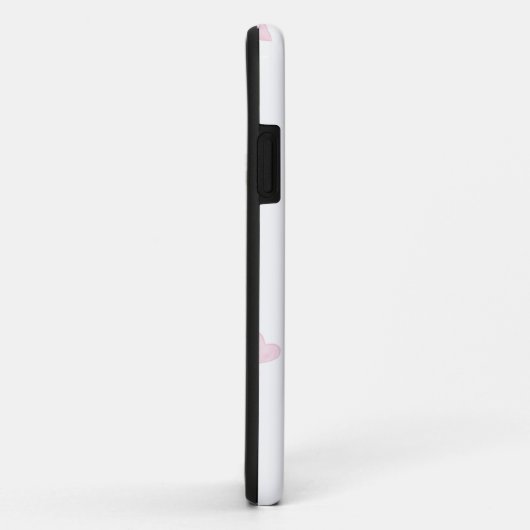 Roze Hart Patroon Meisje Romantisch Monogrammed Case-Mate iPhone Case (Achterkant/rechts)