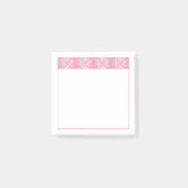 ROZE HART QUILT 3x3 Post Het Notitieblok Post-it® Notes (Voorkant)