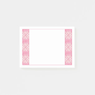 ROZE HART QUILT 4x3 Post Het Notitieblok Post-it® Notes