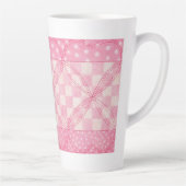 ROZE HART QUILT Tall Latte Mok (Rechts)