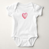 Roze hart  romper (Voorkant)