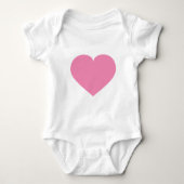 Roze hart romper (Voorkant)