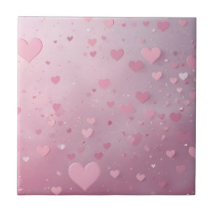 Roze Hart Shower Tegeltje