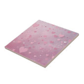 Roze Hart Shower Tegeltje (Zijkant)