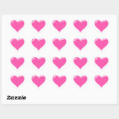 Roze Hart Sticker Uw Liefde Gift (Vel)