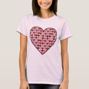 Roze hart T-shirt