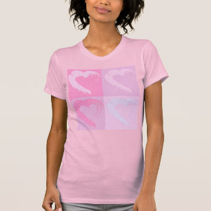 Roze hart T-shirt