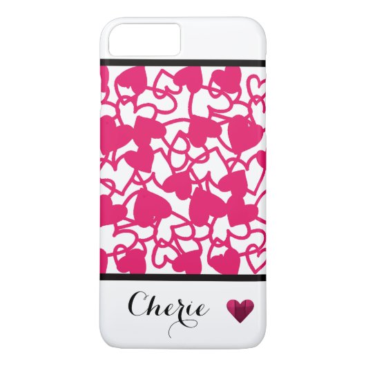 Roze Hart Telefoonhoes Case-Mate iPhone Case (Achterkant)