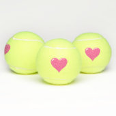 Roze Hart Tennisballen Love Gift (Multi)