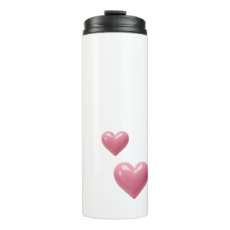 Roze Hart Valentijn Tumbler Thermosbeker