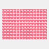 Roze Hart Vorm Jigsaw Puzzle Inpakpapier Vel (Voorkant 2)