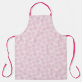 Roze hartcirkels op roze Valentijnsdag Schort (Voorkant)