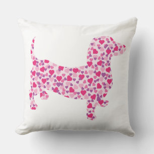 Roze hartdoxies kussen