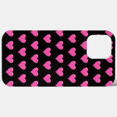 Roze harten aangepaste kleuren - zwart Case-Mate iPhone case (Achterkant (horizontaal))