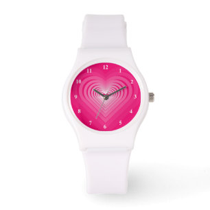 Roze harten bekijken horloge