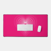 Roze harten bureaumat (Keyboard & Muis)