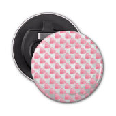 Roze harten button flesopener (Voorkant)