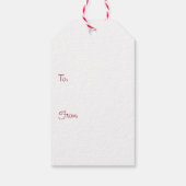 Roze harten cadeaulabel (Achterkant)