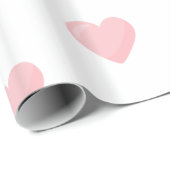 Roze harten cadeaupapier (Rol Hoek)