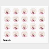Roze harten Donut Shop Bakery Sticker Label CUTE (Vel)