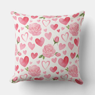 Roze harten en Rozen Kussen