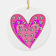 Roze harten en Voetballen patroon