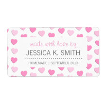 Roze Harten Gemaakt met Liefde Zelfgemaakte Cannin