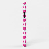 Roze harten gepersonaliseerd Case-Mate iPhone case (Achterkant/rechts)