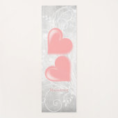 Roze harten gepersonaliseerd Yoga Mat (Voorkant)