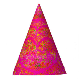 roze harten gespikkeld design voor liefde feesthoedjes