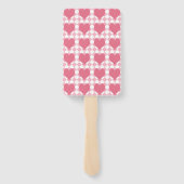 Roze harten handwaaier (Achterkant)