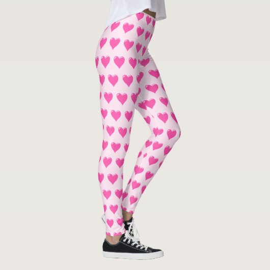 Roze harten Leggings (Rechts)