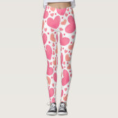 Roze harten Leggings (Voorkant)