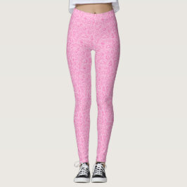 Roze harten Leggings van vrouwen
