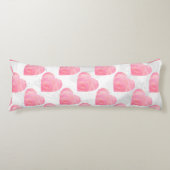 Roze harten lichaamskussen (Voorkant)