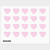 Roze harten - Liefde Hart Sticker (Vel)