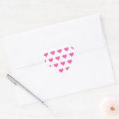 Roze harten - Liefde Hart Sticker (Envelop)
