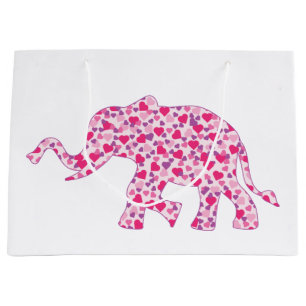 Roze harten liefhebbers groot cadeauzakje