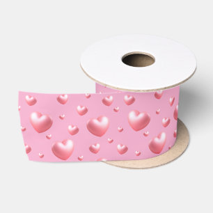 Roze harten lint