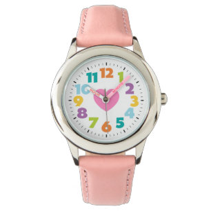 roze harten meisje horloge