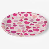 Roze Harten met Wit Papieren Bordje (Gekanteld)