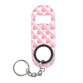 Roze harten mini flessenopener (Voorkant)