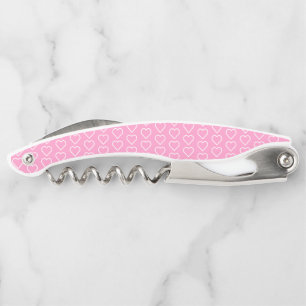 Roze Harten Ober's Kurkentrekker - Kies kleuren