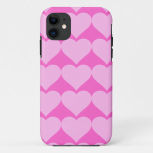 Roze harten, onvoorwaardelijke liefde_ iPhone 11 hoesje