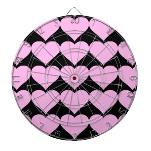 Roze harten, onvoorwaardelijke liefde_ dartbord