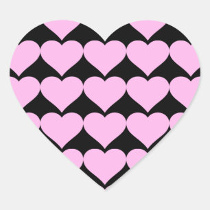 Roze harten, onvoorwaardelijke liefde_ hart sticker