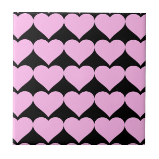 Roze harten, onvoorwaardelijke liefde_ tegeltje
