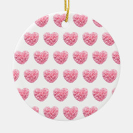 Roze harten Ornament