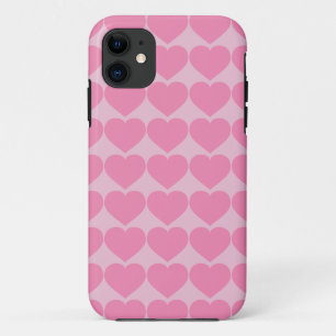 Roze harten patroon iPhone 11 hoesje