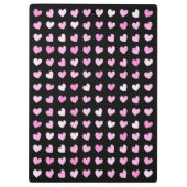 Roze harten patroon klembord (Achterkant)